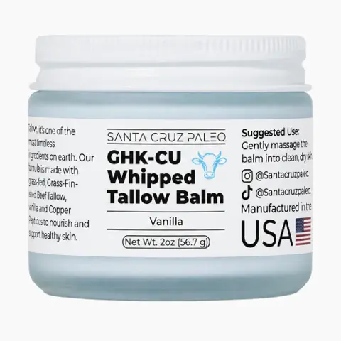 Santa Cruz Paleo GHK-Cu Whipped Tallow Balm + Copper Peptide