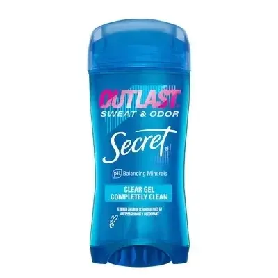 Secret Outlast Completely Clean Clear Gel Antiperspirant