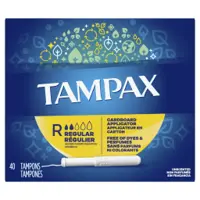 Tampax Cardboard Applicator Tampons Regular