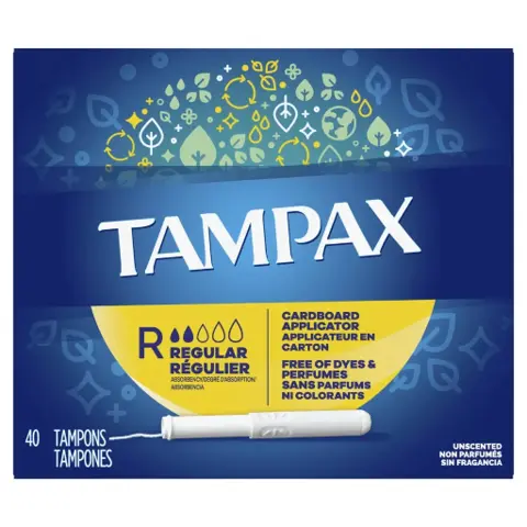 Tampax Cardboard Applicator Tampons Regular