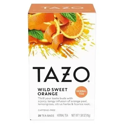 Tazo Wild Sweet Orange Herbal Tea (20ct filterbags)