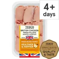 Tesco Organic British Chicken Thigh Fillets