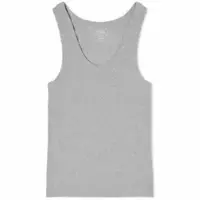UNIQLO Women's Rib Tank Top Light Orange Heather