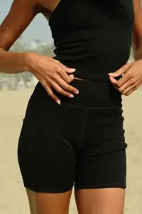 Wayvewear High-rise Biker Shorts 100% Merino Wool