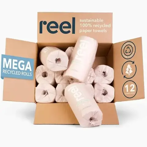 Reel Sustainable 100% Recycled Paper Towels