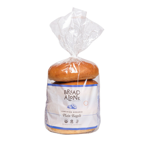 Bread Alone Bakery Certified Organic Plain Bagels