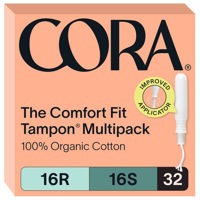 Cora Organic Cotton Tampons Multipack