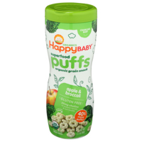 HappyBABY Superfood Puffs Apple & Broccoli