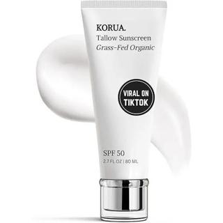 KORUA Tallow Sunscreen Grass-Fed Organic SPF 50