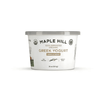 Maple Hill 100% Grassfed Greek Yogurt Vanilla Bean