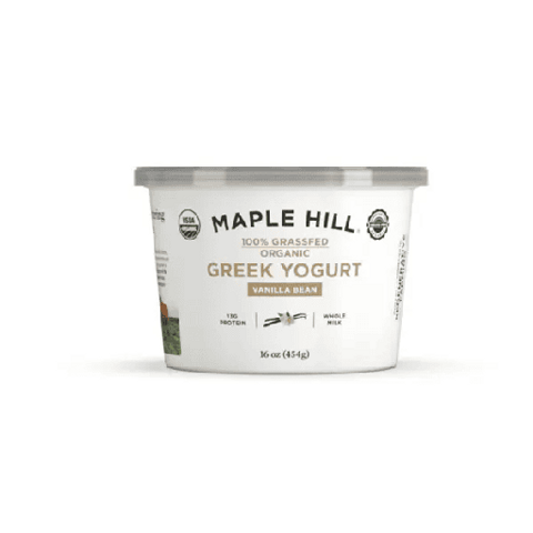 Maple Hill 100% Grassfed Greek Yogurt Vanilla Bean