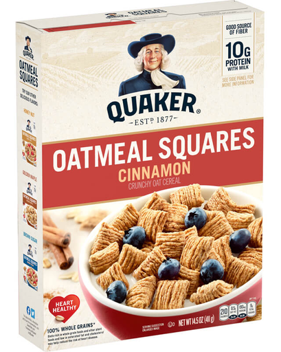 Quaker Oatmeal Squares Cinnamon