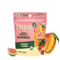 SOLELY Organic Mango & Guava Fruit Gummies