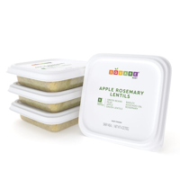 Square Baby Apple Rosemary Lentils