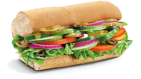 Subway Veggie Delight Footlong