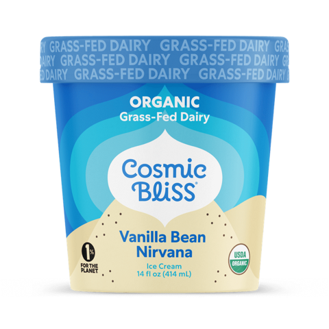 Cosmic Bliss Vanilla Bean Nirvana Organic Grass-Fed Ice Cream