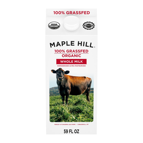 Maple Hill 100% Grassfed Organic Whole Milk