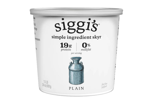 siggi's PLAIN ICELANDIC STYLE SKYR STRAINED NON-FAT YOGURT