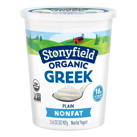 Stonyfield, ORGANIC NONFAT PLAIN GREEK YOGURT