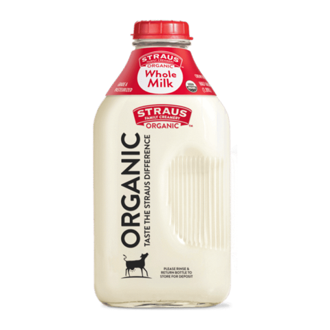 Straus Family Creamery Organic Cream-Top Whole Milk