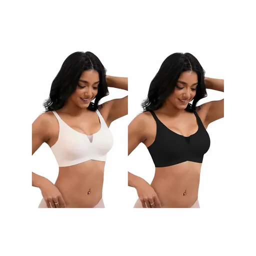 Amazon Essentials Women's Seamless Wirefree Padded Bra, Pack of 2