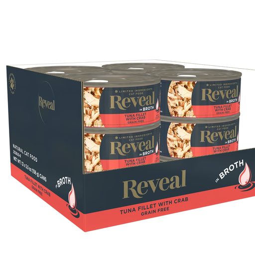 Reveal Pet Food Reveal Natural Wet Cat Food Tuna Fillet with Crab in Broth