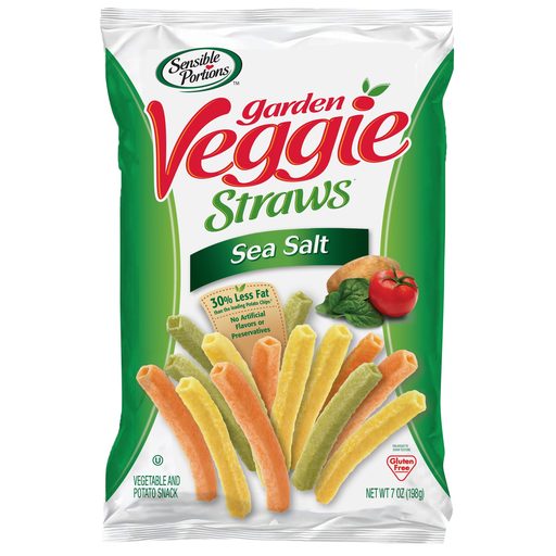 Sensible Portions Garden Veggie Straws Sea Salt