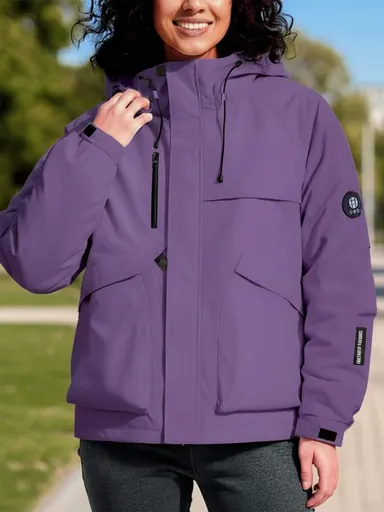 Shein Women's Hooded Softshell Jacket