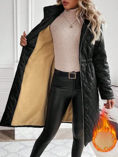Shein Women's Shiny Thermal Winter Coat