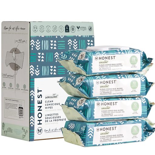 The Honest Company Plant-Based Baby Wipes made with over 99% Water - Terrazzo - 36ct