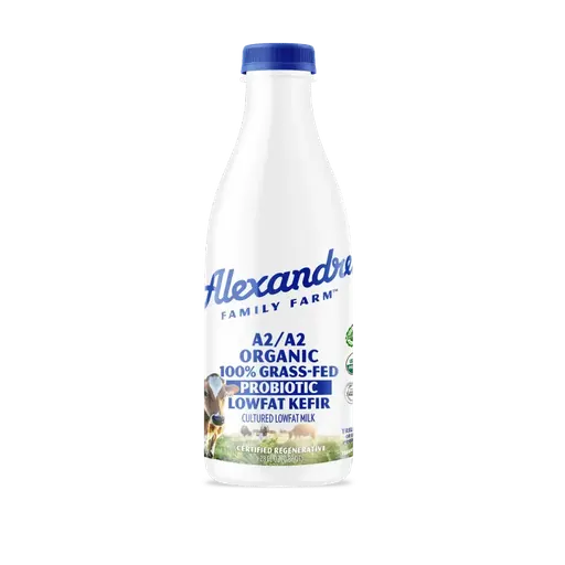 Alexandre Family Farm A2/A2 Organic 100% Grass-Fed Probiotic Lowfat Kefir