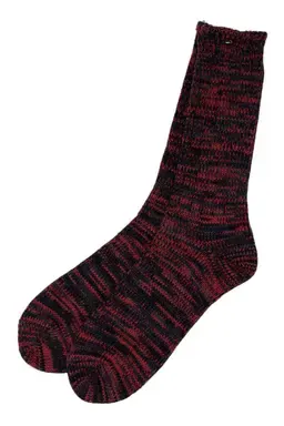 AnonymousIsm Unisex Red Black Socks