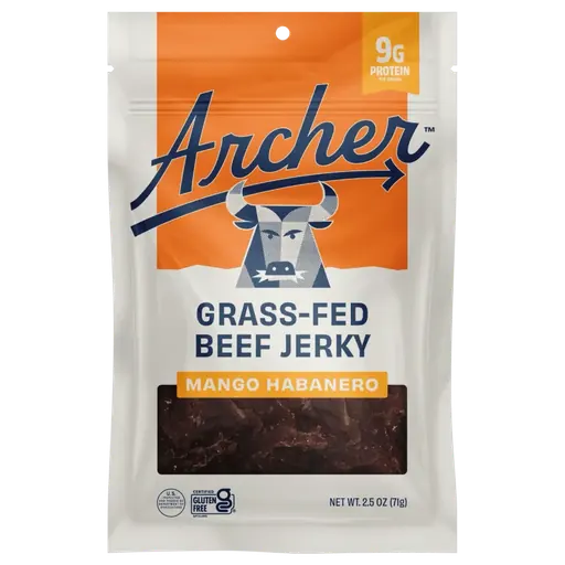 Archer Grass-Fed Beef Jerky Mango Habanero