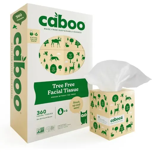 Caboo Tree Free Facial Tissue with Lotion