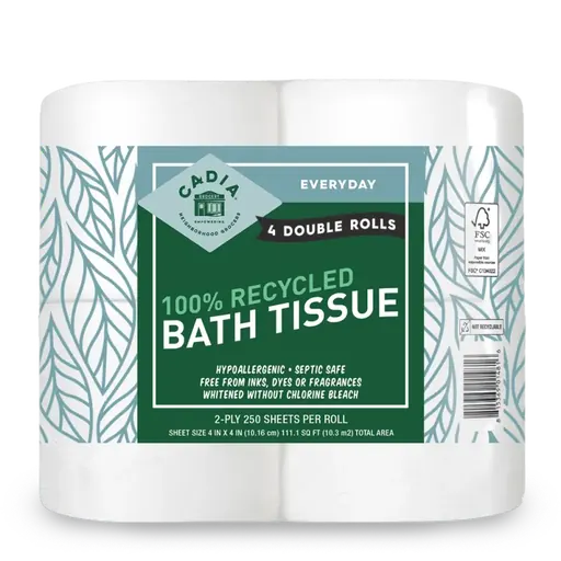 Cadia Everyday 100% Recycled Bath Tissue