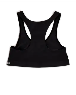 Chrome Hearts Black Rib Sports Bra