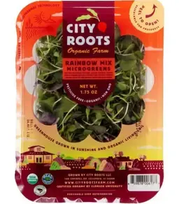 City Roots Organic Farm Rainbow Mix Microgreens