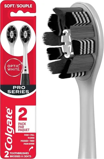 Colgate Optic White Charcoal Toothbrush