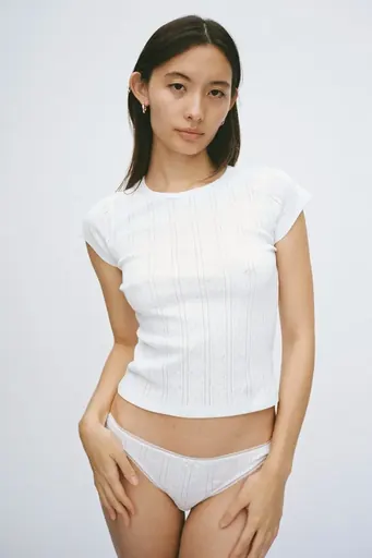 Cou Cou The Baby Tee White