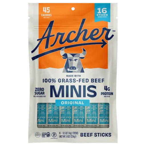 Country Archer Provisions Grass-Fed Beef Minis Original Beef Sticks
