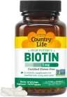 Country Life Biotin High Potency Glass Bottle