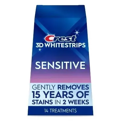 Crest 3D Whitestrips Sensitive & Gentle At-home Teeth Whitening Kit