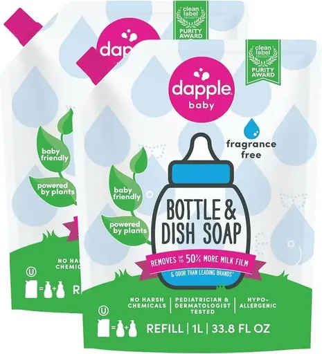 Dapple On the Go Fragrance Free Dish Soap Travel Size