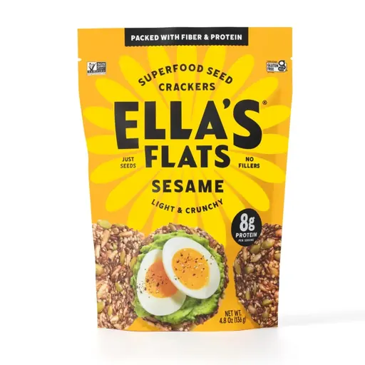 ELLA'S FLATS Superfood Seed Crackers Sesame