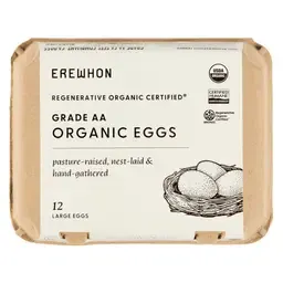 Erewhon Organic Eggs Pasture-Raised, Nest-Laid & Hand-Gathered
