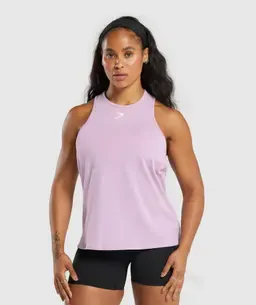 Gymshark Lifting Essential Cotton Tank Purple