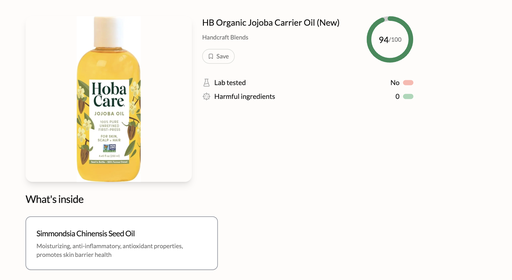 HB Organic Jojoba Carrier Oil