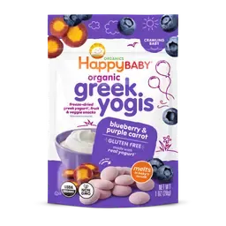 HappyBaby Organic Greek Yogis Freeze-Dried Snacks
