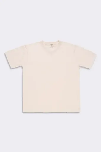 Harvest and Mill Men's Organic V-Neck Tee Natural