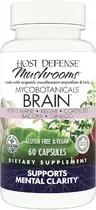 Host Defense Mushrooms Mycobotanicals Brain Lions Mane Reishi Cordyceps Bacopa Ginkgo